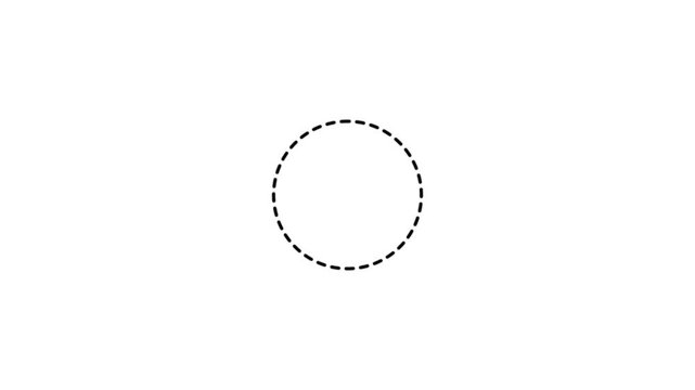 Rectangular doodle scribble element motion graphic on background.