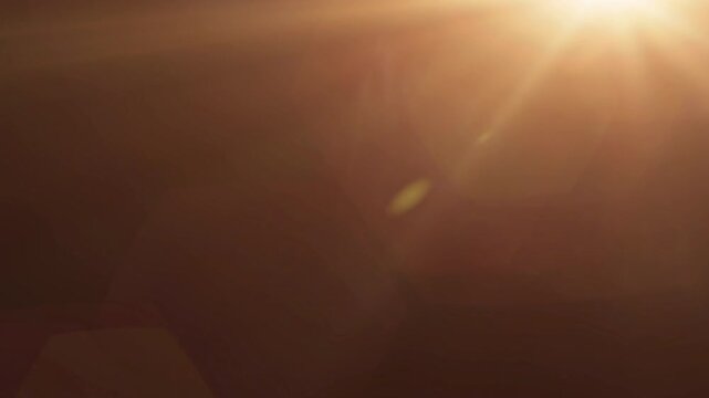 Dazzling Afternoon Sun Rays with Cinematic light leak Lens Flare.