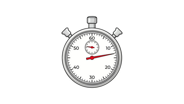 Elegant Classic Stopwatch Illustration on PNG Background, Vintage Timer Vector Icon, stop watch, timer, clock, chrono meter, stop watch icon, stop watch vector, timer icon, time measurement, timing,