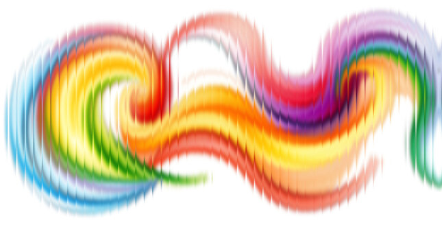 Rainbow swirl wave background, colorful abstract gradient