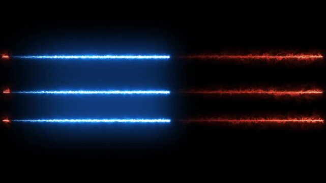 star icon purple and golden color saber video glowing neon light saber frame animation.4k video