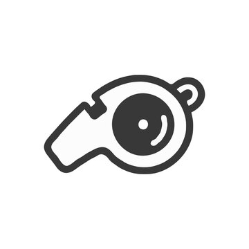 Esbo&ccedil;o de apito desenhado &agrave; m&atilde;o - Ilustra&ccedil;&atilde;o Vetorial.