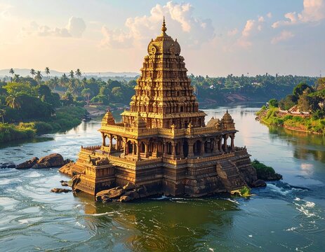 Sri Ranganathaswamy Temple Srirangapatna Cauvery River Island Temple Karnataka Historic Spiritual Landmark
