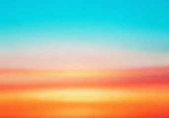 Fototapeten Türkis Vibrant sunset horizon with soft blurred color gradients and a subtle grainy finish for artistic projects  © Ekram