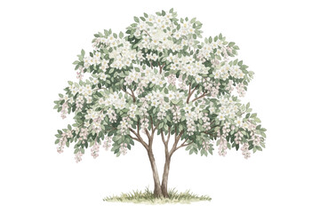 Obraz premium green tree isolated on white