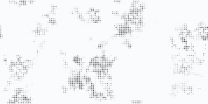 Dotted grid seamless pattern for bullet journal. Black point texture. Black dot grid for notebook paper. Vector illustration on white background.