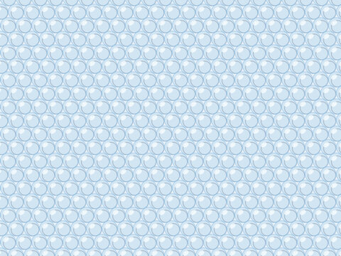Satisfying Bubble Wrap Pattern Close-Up Texture