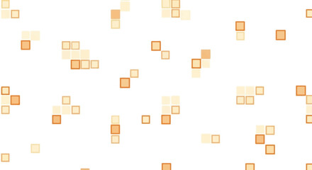 Obraz premium Abstract Geometric Orange Square Pattern Background
