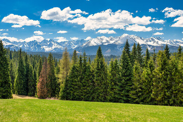 Fototapeta premium mountain landscape with blue sky