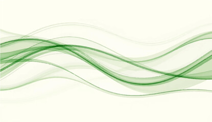 Abstract ethereal green waves gracefully undulate, creating a sense of calm and movement. Evoking a sense of nature and flow. © SAHAD