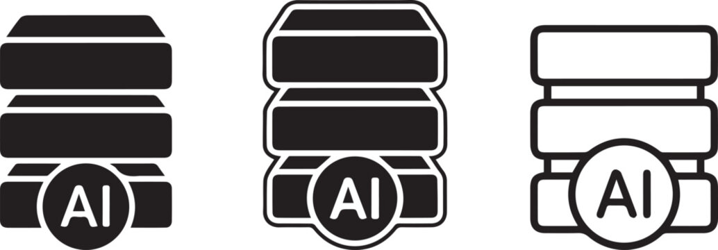 Ai database icons
