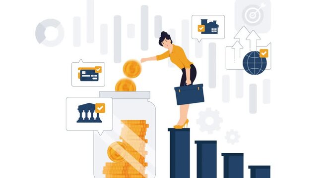 Online Payment Animation | Digital Payment, Mobile Banking and Secure Transaction Motion Graphics