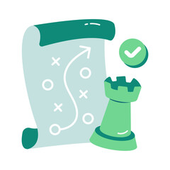 Trendy design icon of strategic plan © Vectorslab