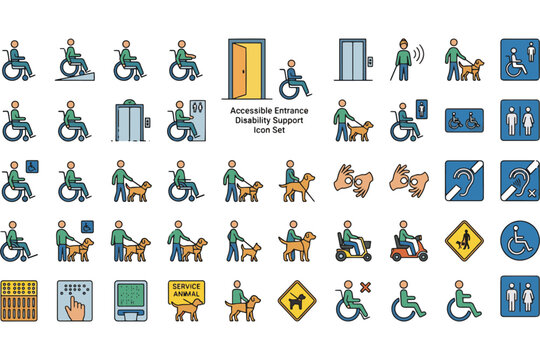 Accessibility Awareness Icons for Universal Design Projects