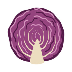 Obraz premium Red cabbage showing healthy eating nutrition food ingredient