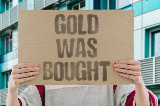 "Gold Was Bought" Olympic medals have been won through systematic doping and bribery programs. OLYMPIC. MEDALS. SYSTEMATIC. DOPING. BRIBERY.