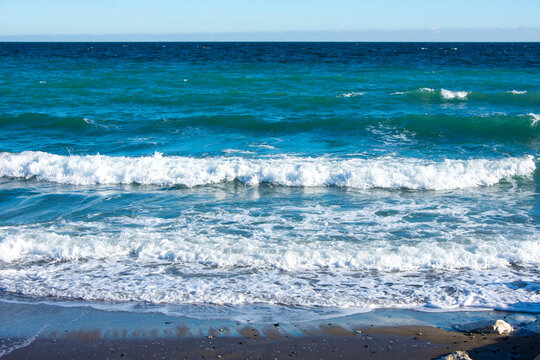 waves on the beach