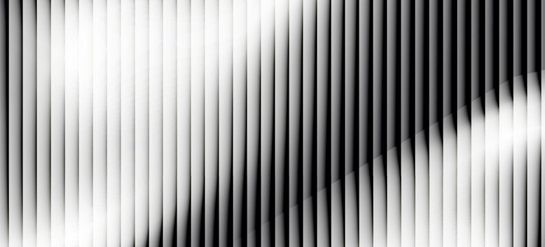 Abstract background with shiny glass ripple effect in gray and white gradient colors