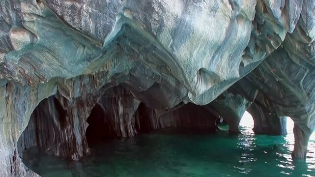 Marvel at the incredible Marble Caves in Patagonia. Glide through sapphire waters and intricate, sculpted rock formations. Witness nature's stunning artistry in this tranquil journey.
