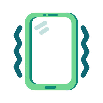 Creative design icon of mobile vibrating