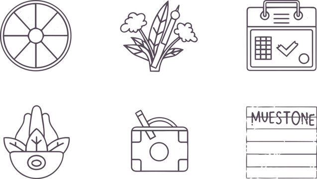 Minimalist Contact Methods and Message Communication Icon Pack