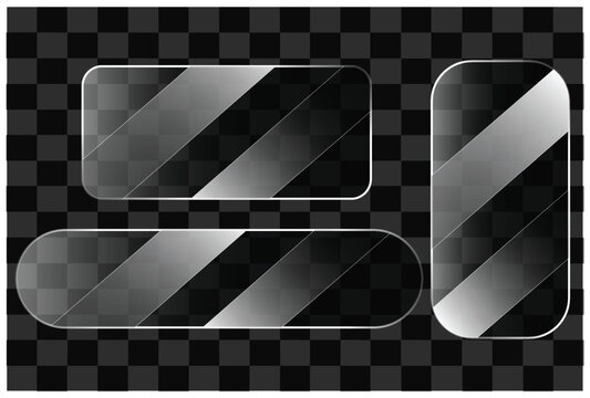 Abstract background with overlapping glassmorphism shapes and frosted glass effect