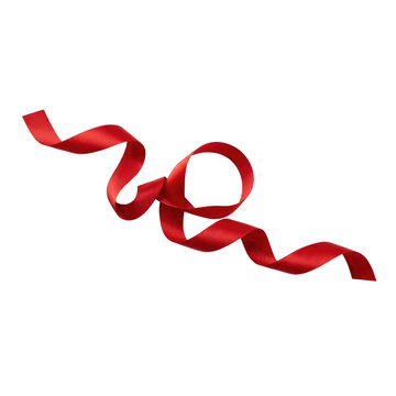 Red glowing d n a double helix strand isolated on a transparent background