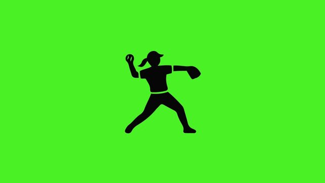 silhouette of a manthrow the baseball ball