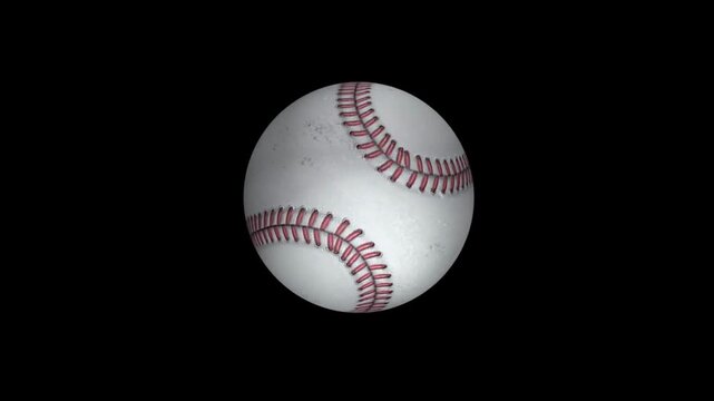 baseball ball rotate regularly