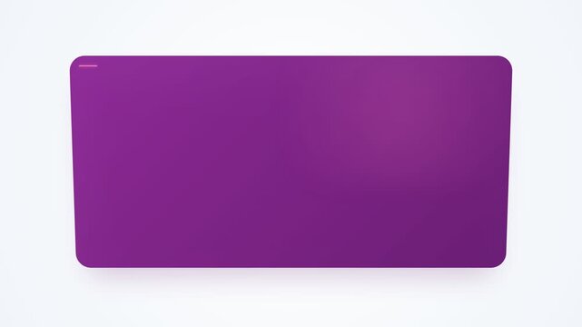 Magenta & Rose Gold Glass UI Loop - Vibrant Translucent Surface with Pink Glow, Modern 3D Tech Interface Overlay
