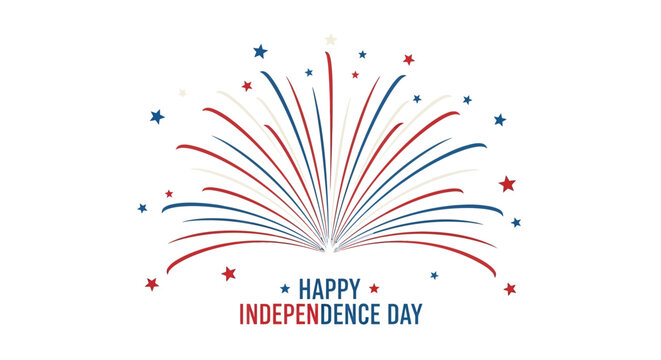 Fireworks Independence Day Celebration Graphic.