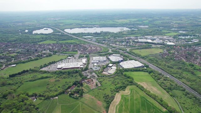 Aerial view of Calcot in Tilehurst of Reading, Berkshire of United Kingdom