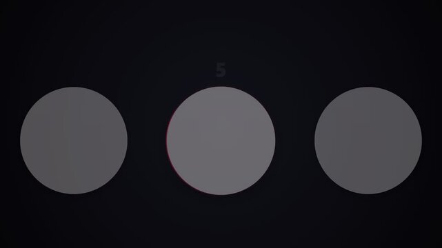 Animated 3-Step Infographic (Numbers 4-6) - Glowing List Motion Graphics