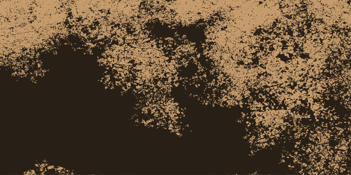 Vintage leopard skin texture illustration featuring a dark grungy animal print pattern on an old brown paper background with a black antique border and textured paint surface design