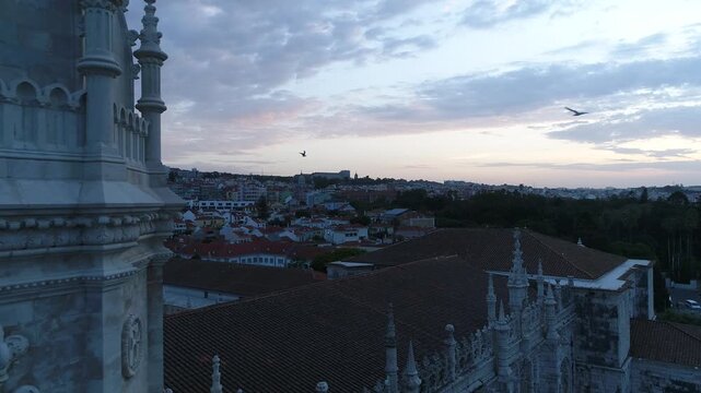 Jeronimos Monastery At Lisbon In Lisbon District Portugal.