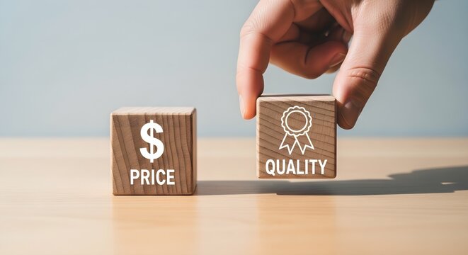 Quality vs Price Comparison for Business Market Strategy