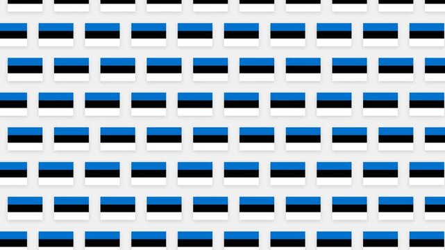 Estonia Flag Pattern Motion Background - Seamless National Symbol Loop
