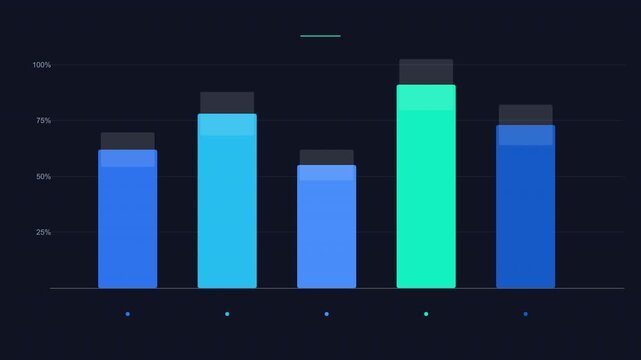 Animated Vertical Bar Chart Infographic for Business Growth and Financial Data