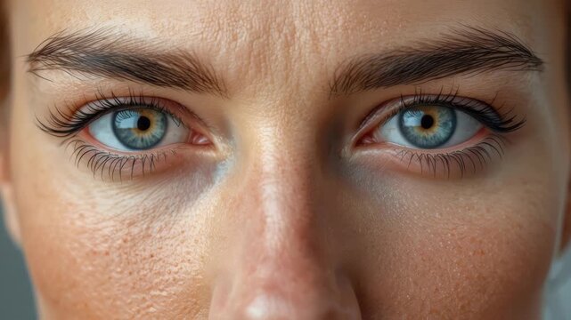 Closed eyes freckled skin natural texture close up portrait blue eyes textured skin natural emotion
