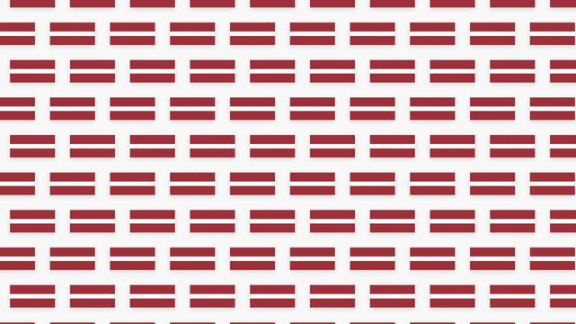 Latvia Flag Pattern Motion Background - Seamless National Symbol Loop