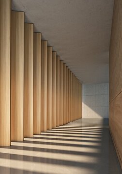 Innenansicht Holzlamellen