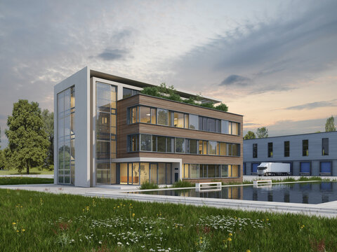B&uuml;ro- und Logistikgeb&auml;ude