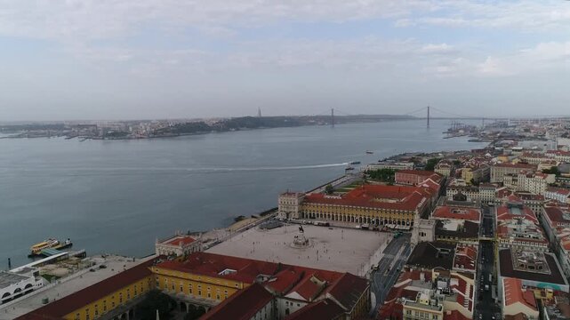 Terreiro do Pa&ccedil;o from above. Lisbon, Portugal