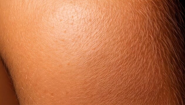 Close-up of Skin with Goosebumps - A Detailed View.