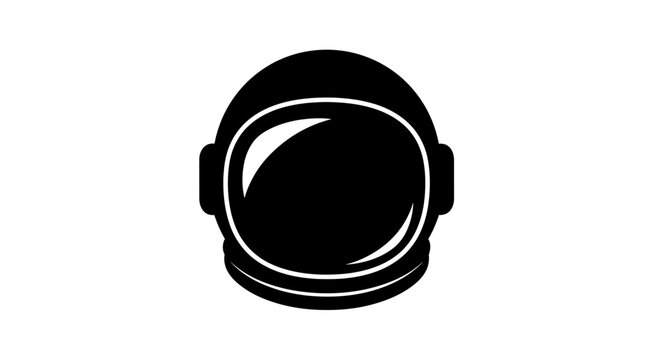 Astronaut helmet featuring a rounded glass visor serves as a symbol for space exploration, modern technology, and future scientific discovery.