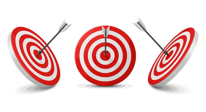 Perfectly hit targets showcase unwavering focus and strategic success, illustrating precise aiming and the consistent realization of objectives