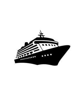 Large Cruise Ship Ocean Liner Vessel.