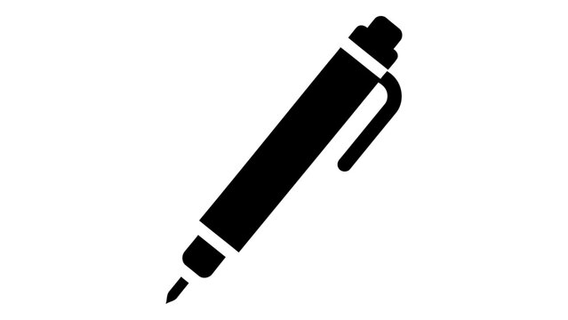 Surface hardness testing pen icon isolated on white background