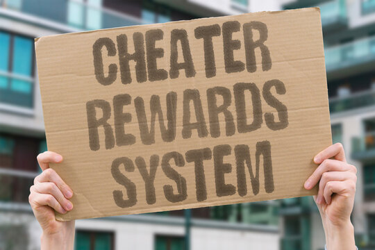 "Cheater Rewards System" Academic fraud systems consistently advantage dishonest students over honest ones. ACADEMIC. FRAUD. ADVANTAGE. DISHONEST. HONEST.