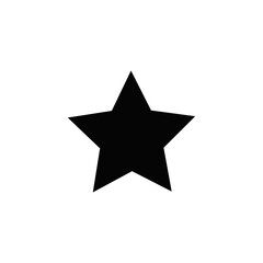 Fototapeta premium Black and white star icon. Sign of success. Symbol of appreciation